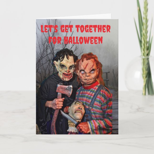 Carte Let's get together for Halloween. (Devant)