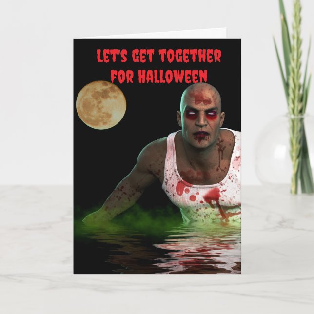 Carte Let's get together for Halloween. (Devant)