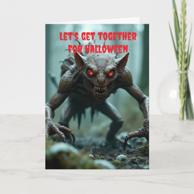 Carte Let's get together for Halloween. (Devant)