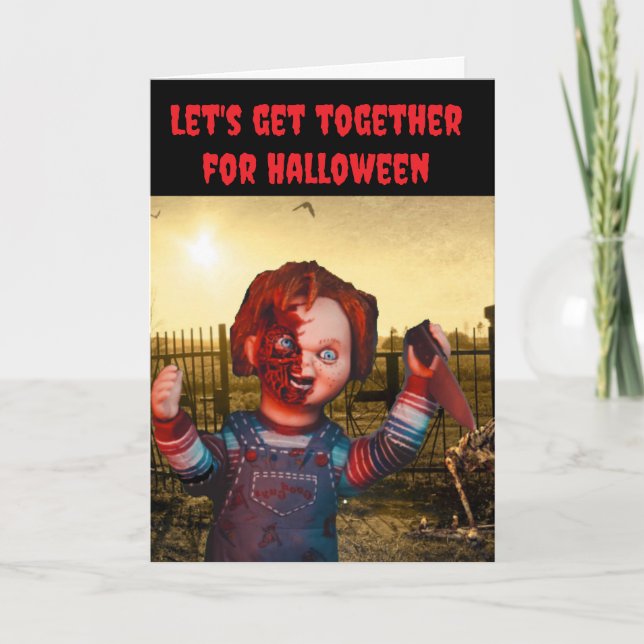 Carte Let's get together for Halloween. (Devant)