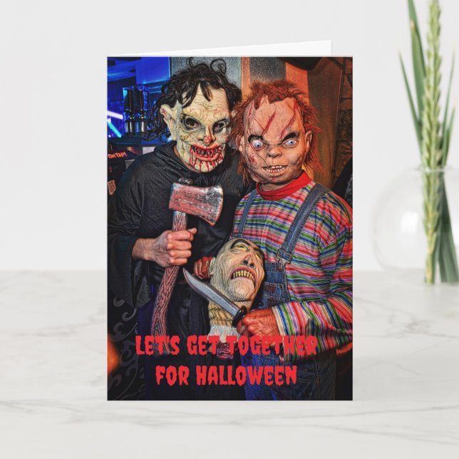 Carte Let's get together for Halloween. (Devant)