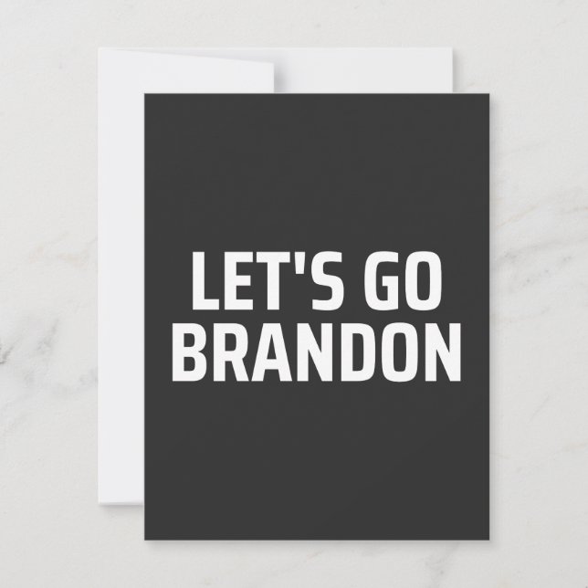 Carte let's go brandon (Devant)