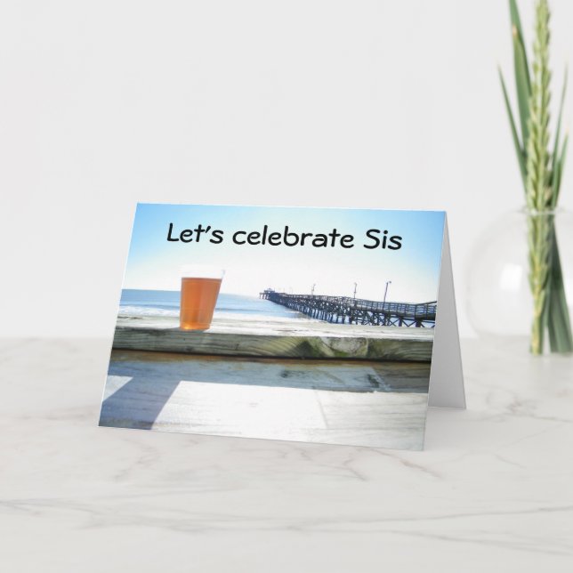 Carte "LET's PARTY SISTER" (Devant)