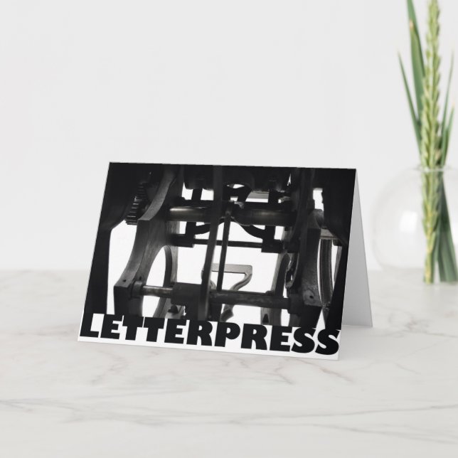 carte letterpress (Devant)