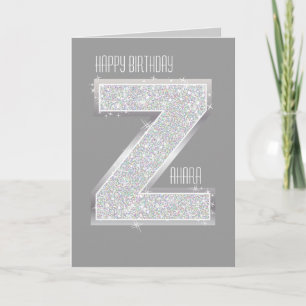 CARTE LETTRE ARGENT Z