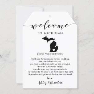 Carte LETTRE BALISE Mariage DU Michigan Itinéraire