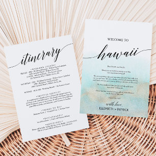 Carte Lettre d'accueil Aqua Gold Beach Hawaii et itinéra