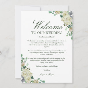 Carte Lettre d'accueil Mariage Megan et itinéraire