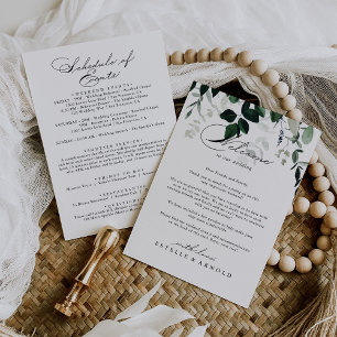 Carte Lettre de bienvenue de mariage minimaliste calligr