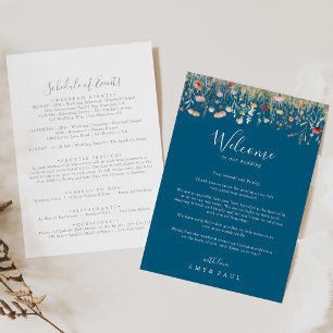 Carte Lettre de bienvenue du Fleur sauvage de la Marine