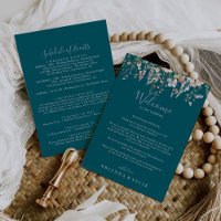 Lettre de bienvenue du Mariage vert du Fleur sauva