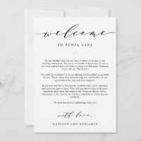 Lettre de bienvenue et sac de bienvenue pour maria