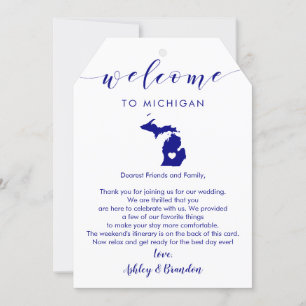 Carte LETTRE Mariage DU Michigan LETTRE D'ACCUEIL MARQUE