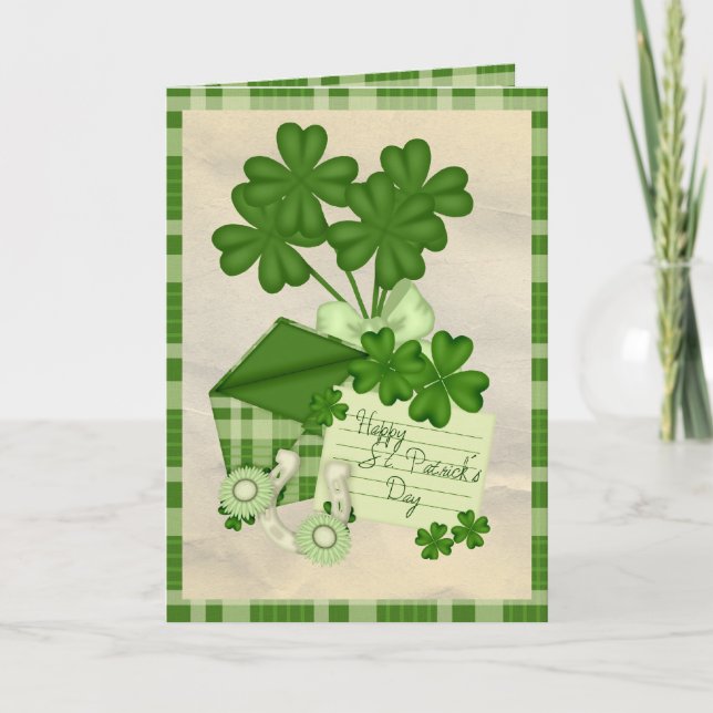 Carte Lettre shamrock (Devant)
