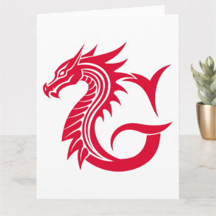 Carte LETTRE STYLÉE DE Dragon G, Alphabet DE Dragon, Mon