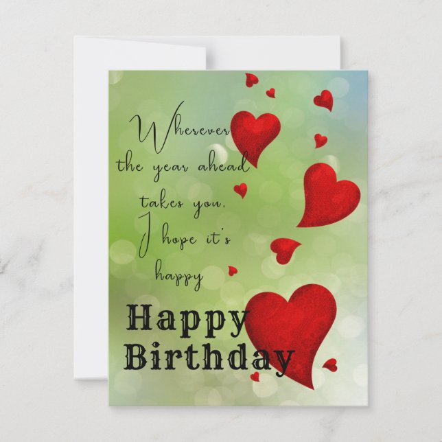 Carte Lettre verte (Devant)