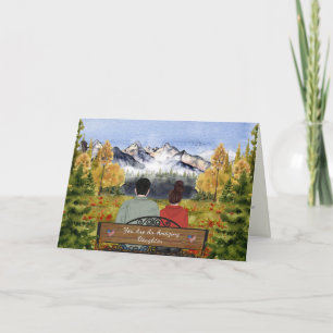 Carte Lettres peintes de la maison, fille en camp d'entr