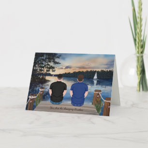 Carte Lettres Peintes de la Maison, Pour Frère en Camp d