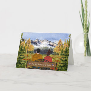 Carte Lettres Peintes De La Maison, Pour Soeur En Camp D