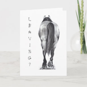 Carte Leuilding ? Horse's Butt, Walking Away : Pencil Ar