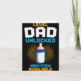 Carte Level Dad Unlocked Pregnancy Announcement Gamer Fa