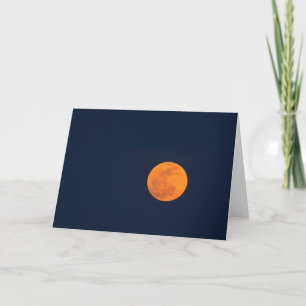 Carte Lever de lune de la Super Lune Savannah, Géorgie
