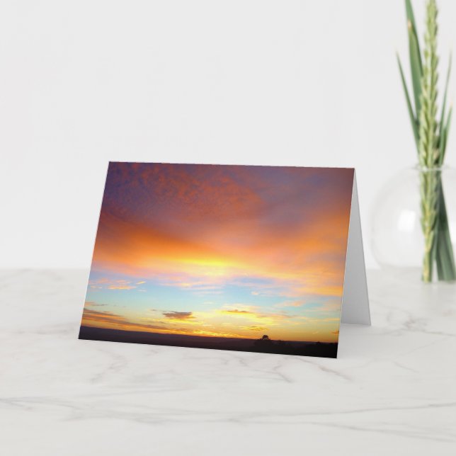 Carte Lever de soleil du Nouveau Mexique - inspiré (Devant)