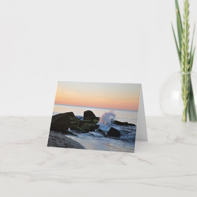 Carte Lever de soleil sur la morue de cap Falmouth, (Devant)