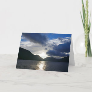 Carte Lever du soleil au croissant du lac