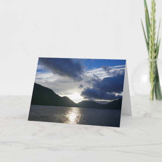 Carte Lever du soleil au croissant du lac (Devant)