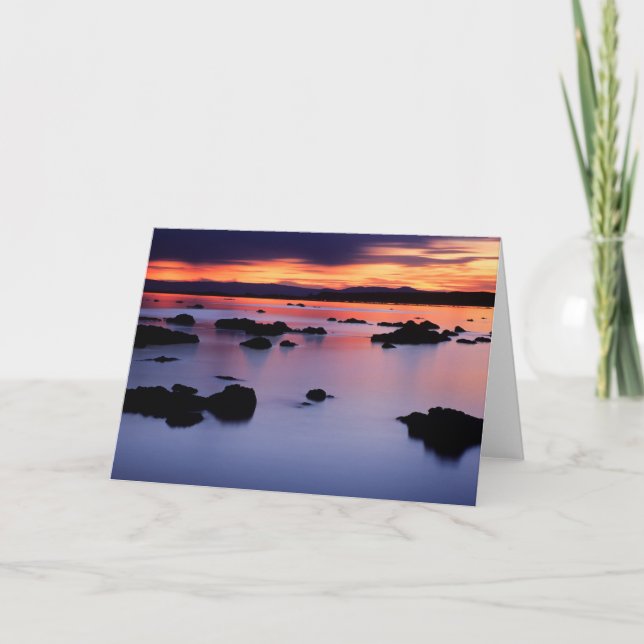 Carte Lever du soleil au point noir du lac Mono (Devant)