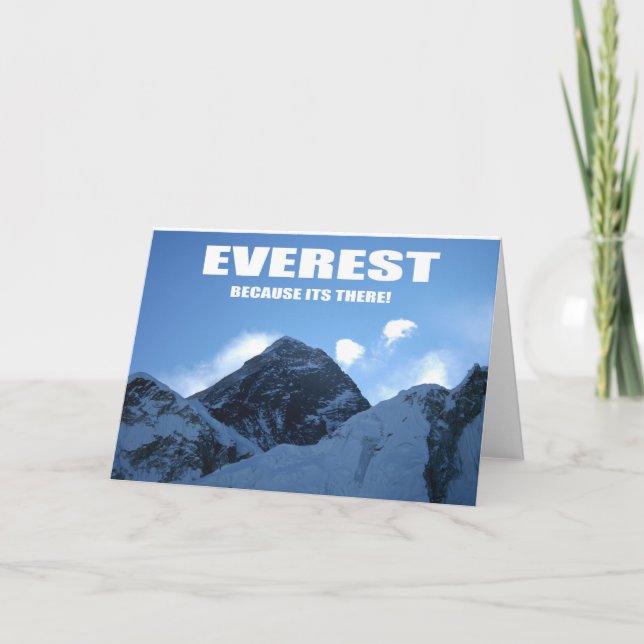 Carte L'Everest - Parce qu'il est là (Devant)