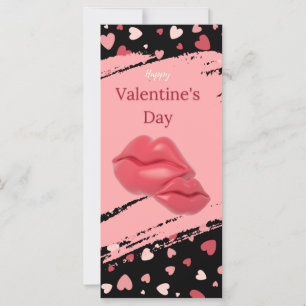 Carte Lèvres Heureuse Sainte-Valentin Vous aimez chérie