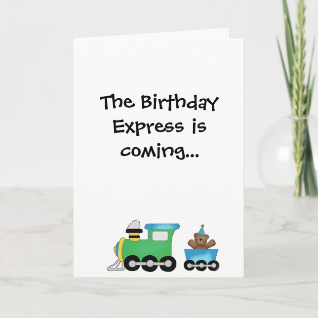 Carte L'express d'anniversaire (Devant)