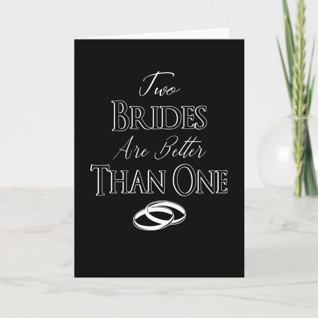 Carte LGBT LBGBTQ Mariage Mariage Lesbienne Gay (Devant)
