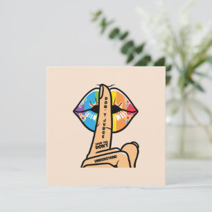 Carte LGBTQ - Ne jugez pas ce que vous ne comprenez pas