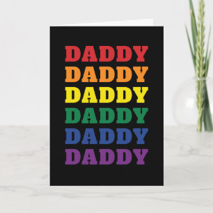 Carte LGBTQ papa Gay pride papa Fête des pères