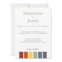 LGBTQ Rainbow Gay Mariage élégant