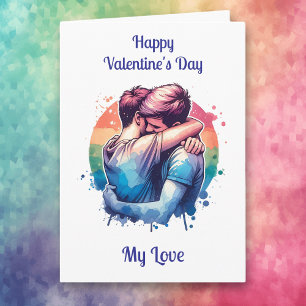 Carte LGBTQIA+   Heureuse Sainte-Valentin My Love