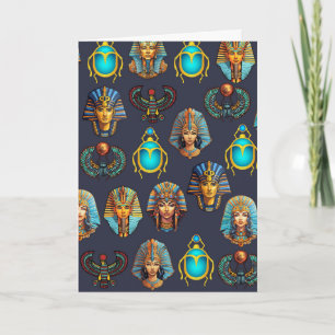 Carte L'héritage du pharaon : motifs antiques égyptiens 