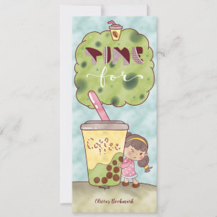 Carte L'heure du café Kawaii Signet Illustration