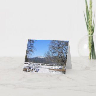 Carte L'hiver dans la vallée.....