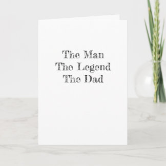 Carte L'Homme La Légende Le Papa BONNE FÊTE DES PÈRES