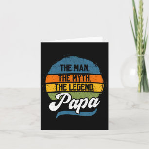 Carte L'homme Le Mythe La Légende Papa Père &# ; s Jour