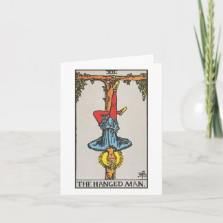 Carte L'homme pendu - Le cavalier Waite Smith tarot