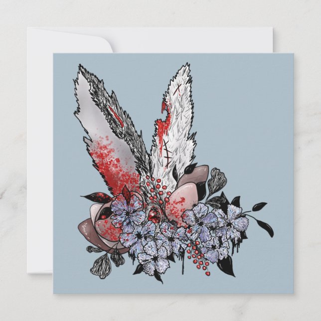 Carte L'horreur du lapin de Pâques (Devant)