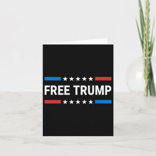 Carte Libérez Donald Trump Soutien républicain Pro Trump