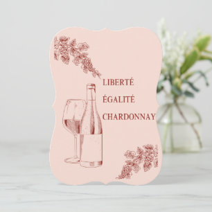 Carte Liberté Égalité Chardonnay Drôle Illustration de v