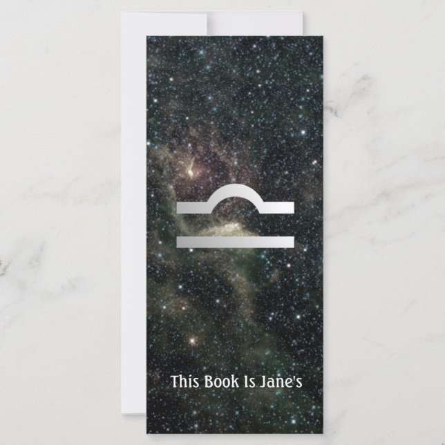 Carte Libra Scales Zodiac Star Sign Universe Signet (Devant)