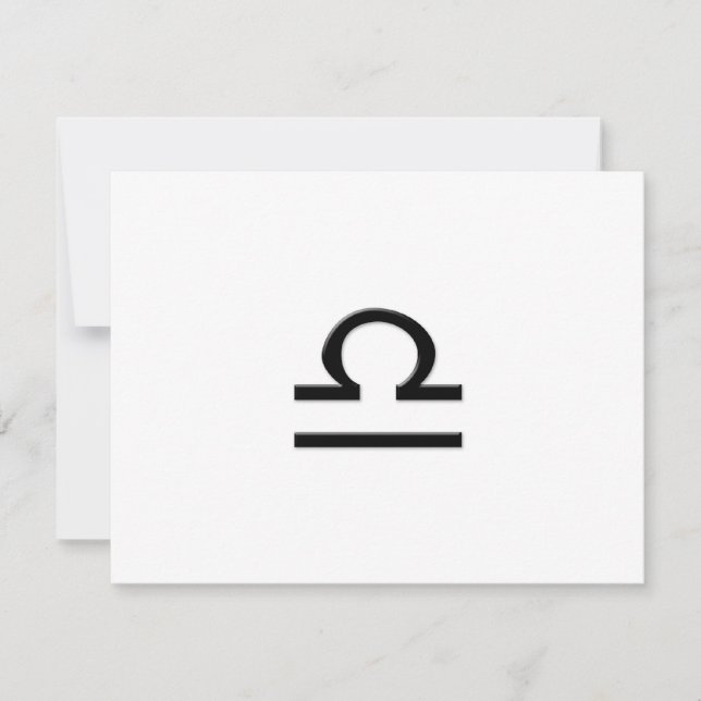 Carte Libra - Symbole zodiaque (Devant)